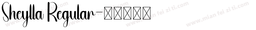 Sheylla Regular字体转换